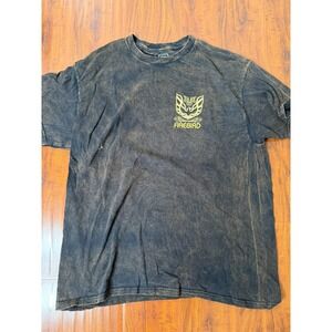 GM General Motors Pontiac Firebird Shirt Mens L Bleached Washed Graphic T Shirt